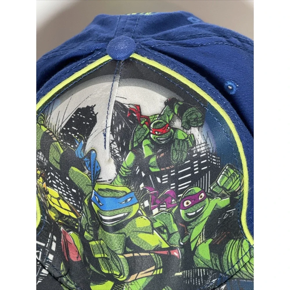 Nickelodeon Teenage Mutant Ninja Turtles Kids Blue Snapback Hat TMNT 2016 Logo